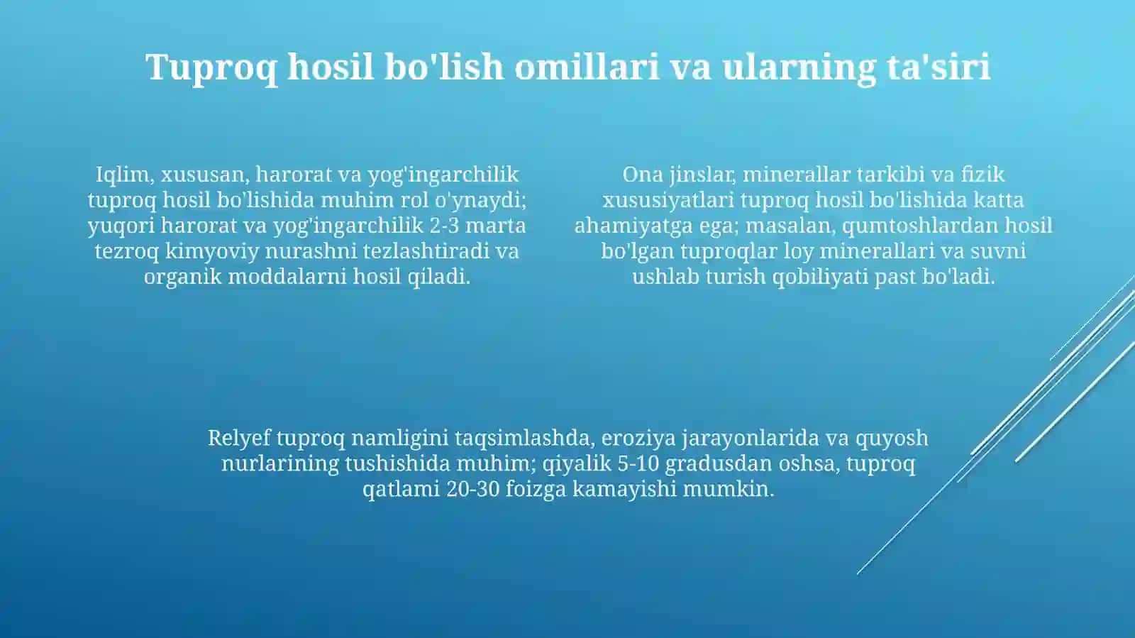 Tuproqlarning tarqalish qonuniyatlari 4