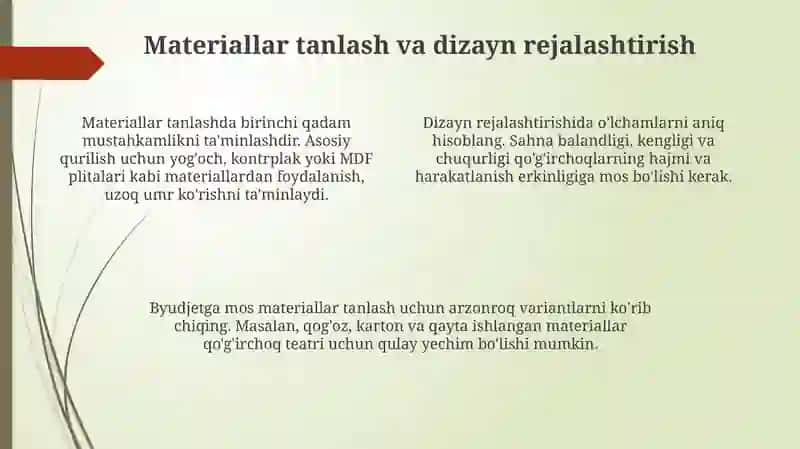 Qo'g'irchoq teatrini yasash usullari 4