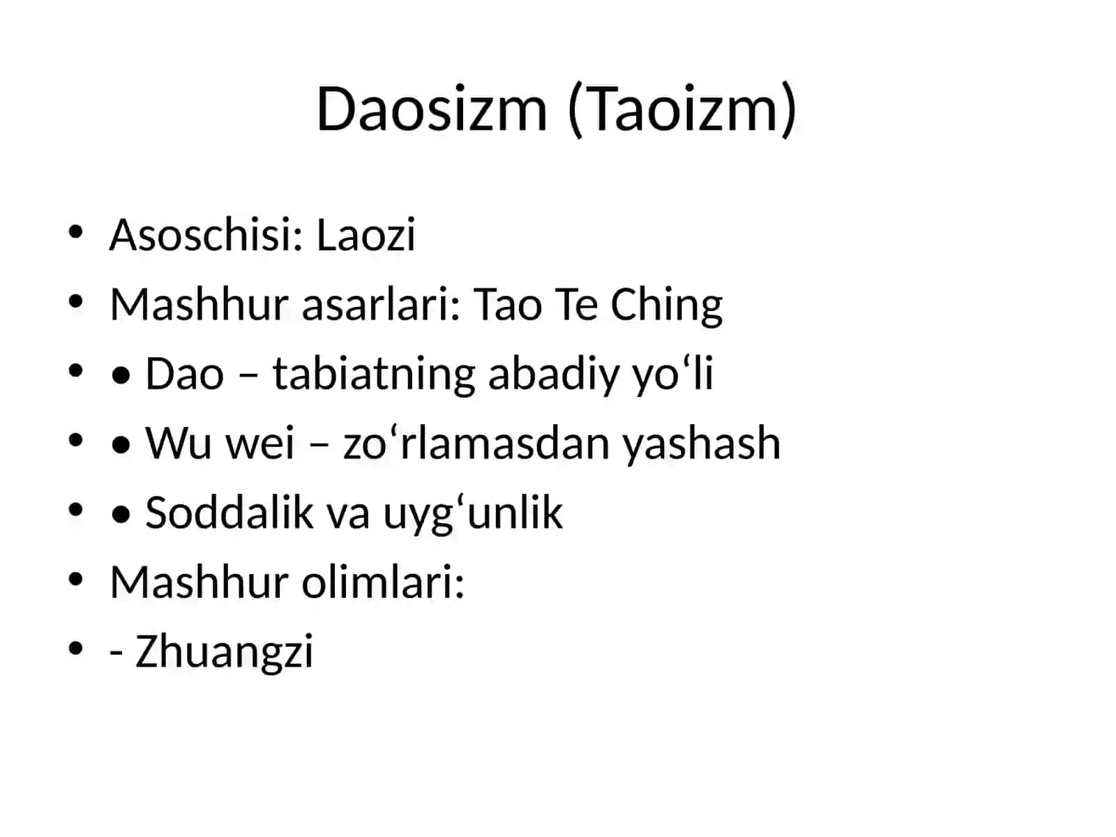XITOY FALSAFASI 4