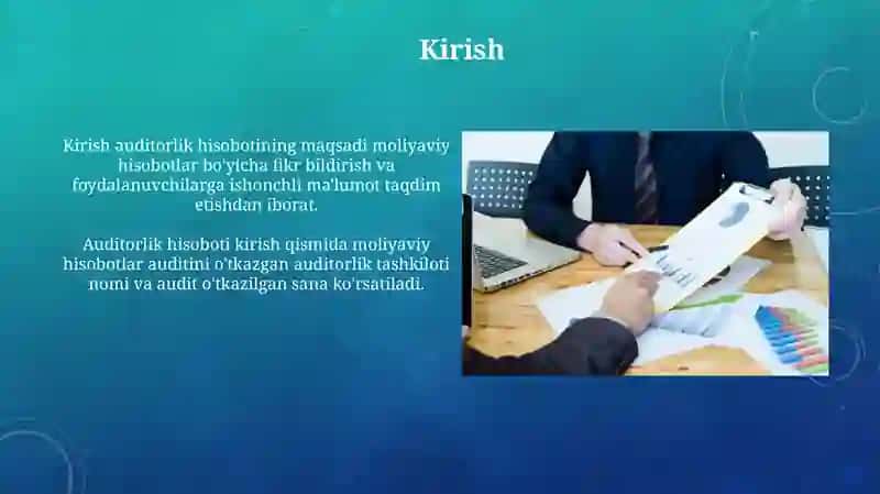 Moliyaviy hisobot bo'yicha auditorlik xulosasi 4