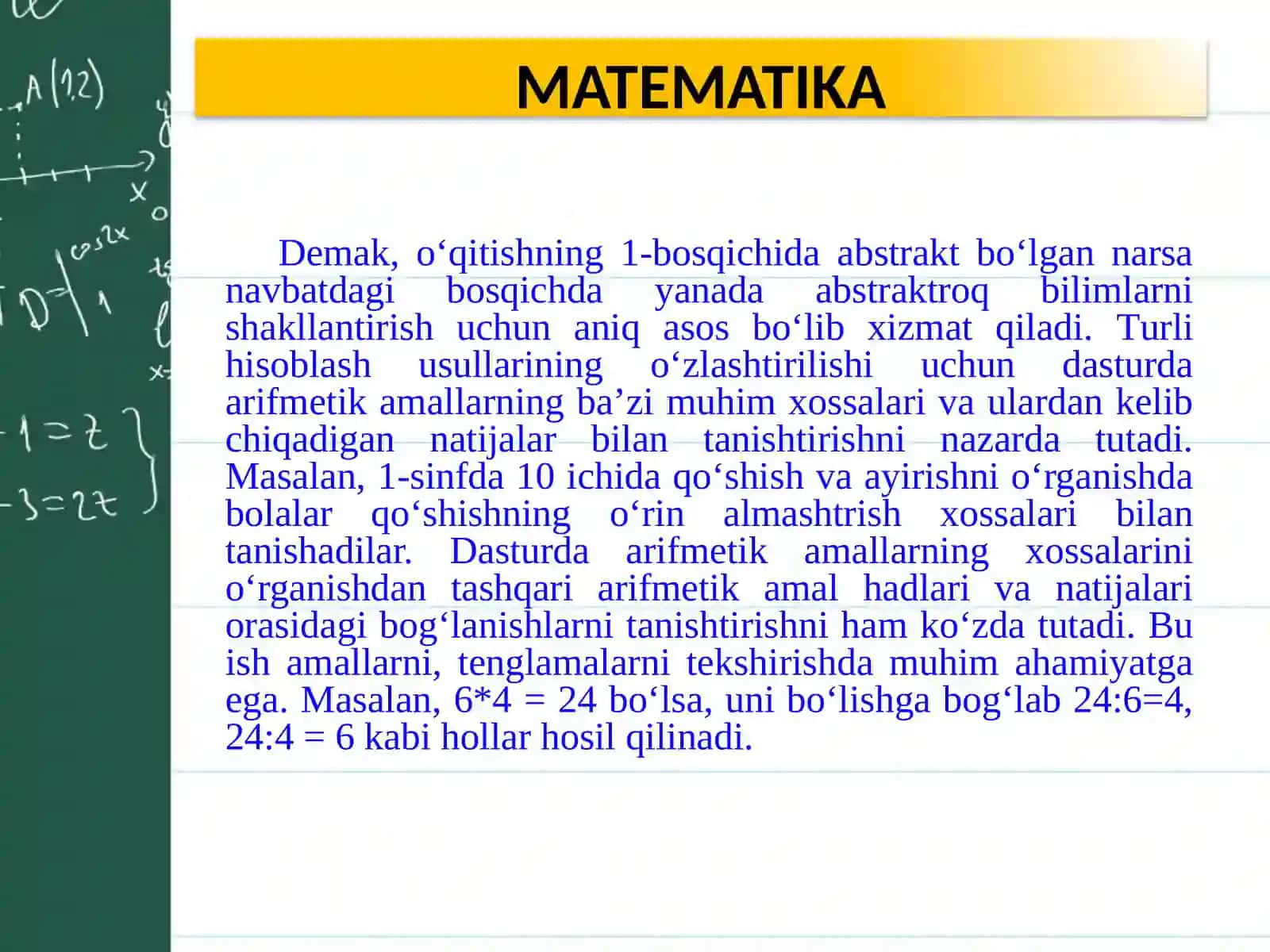 BOSHLANG’ICH MATEMATIKA NAZARIYASI 4