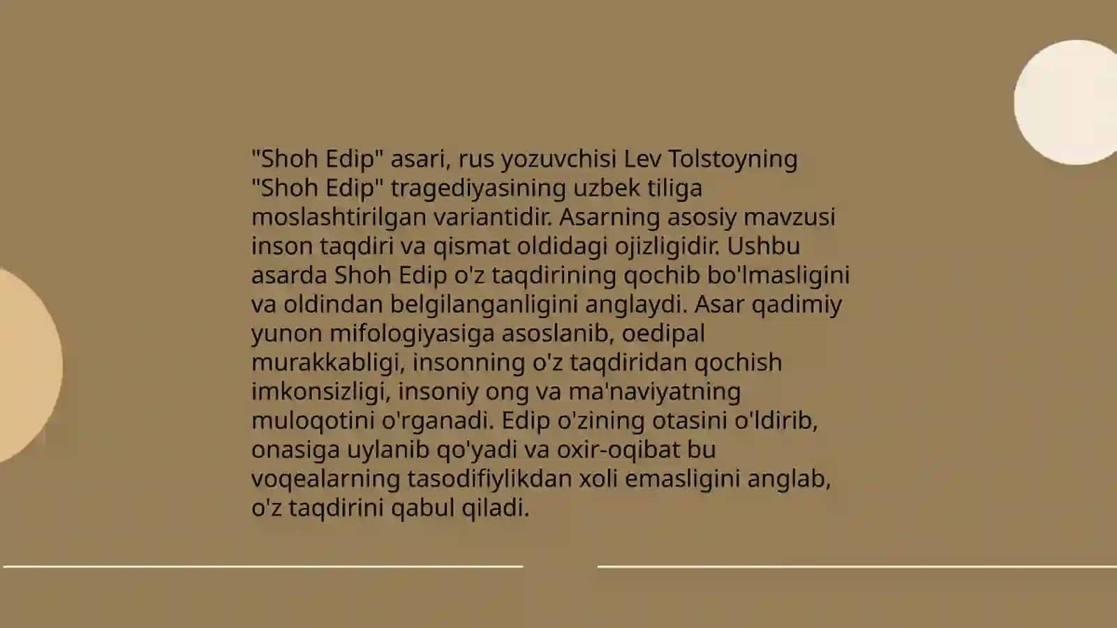 Sofoklning Shoh Edip tragediyasida taqdir muammosi 4
