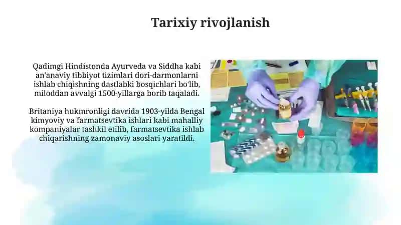 Hindistonda farmatsevtikaning rivojlanishi 4