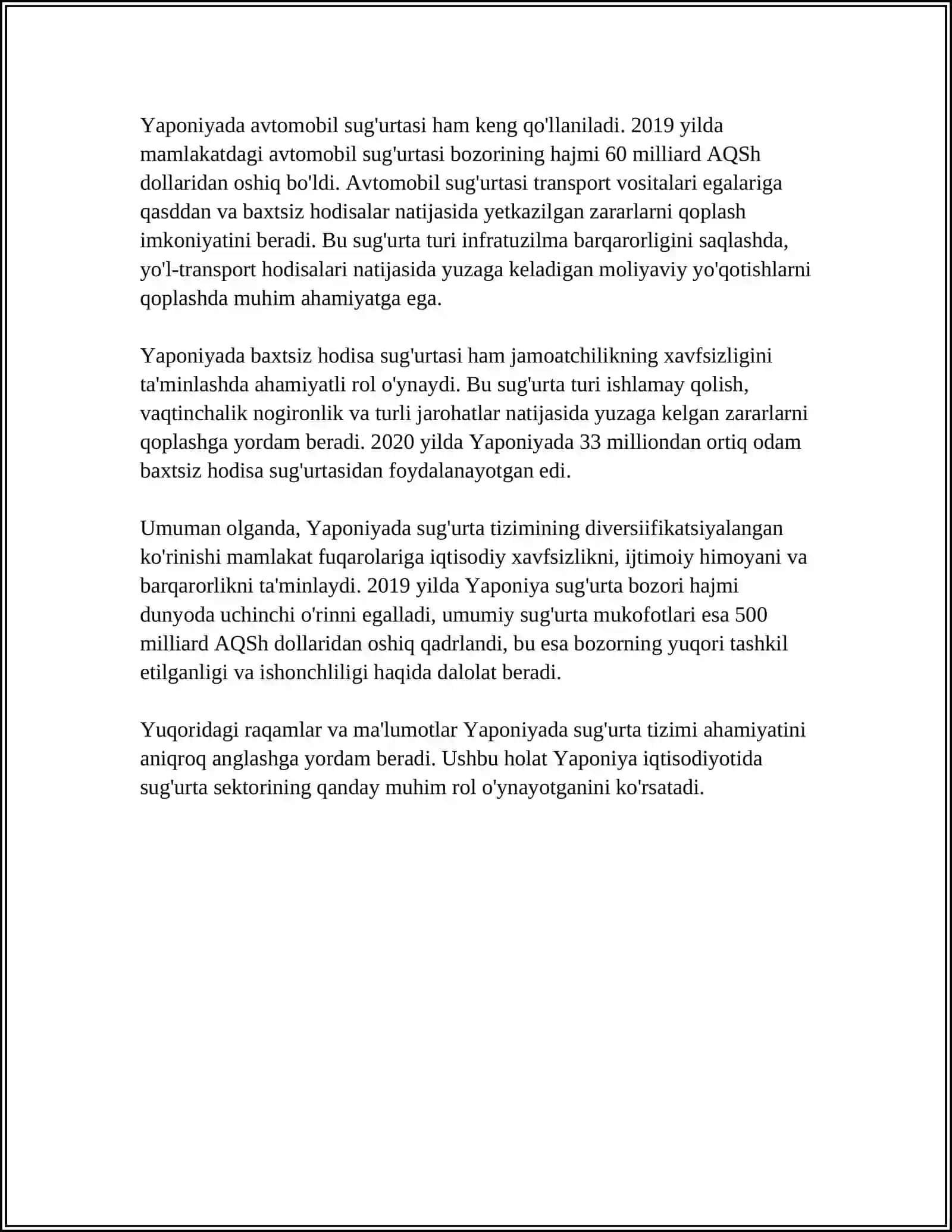YAPONIYA SUG'URTA TIZIMI 4