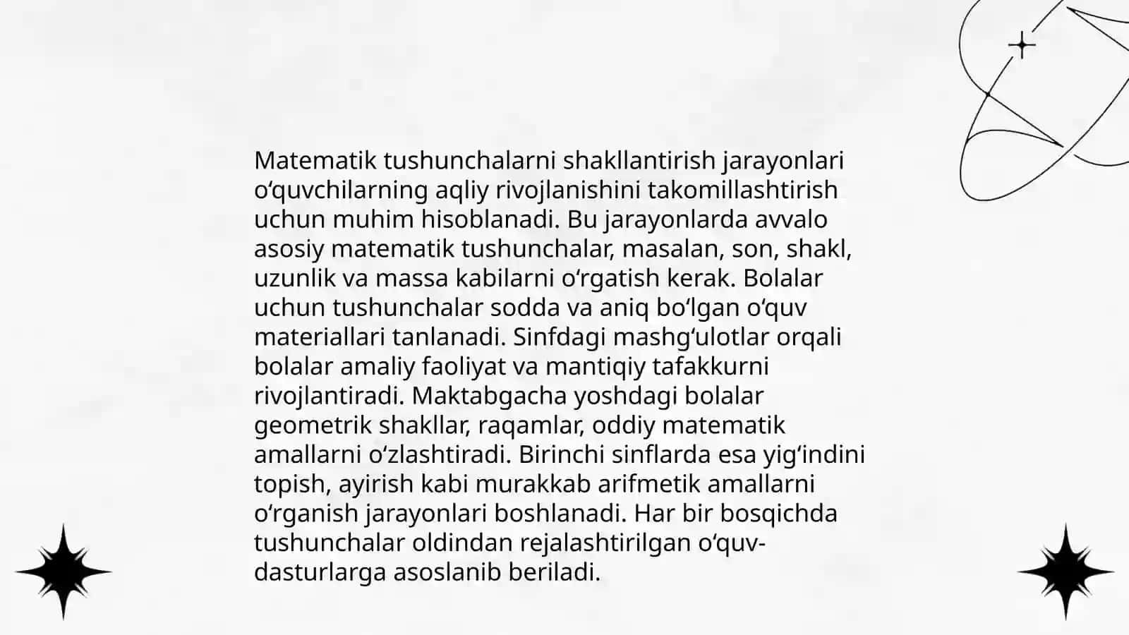 Matematik tushunchalarni shakllantirish manbalari 4