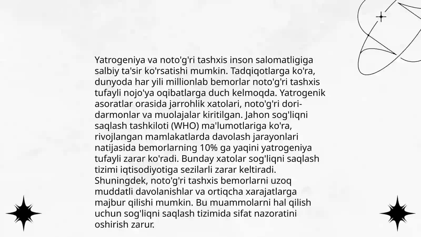 Tibbiyotda Yatrogeniya Muammolari 4