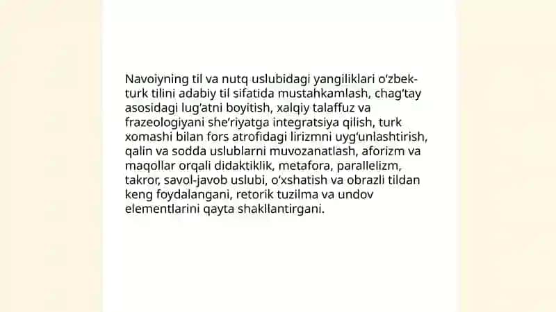 Sharq notiqligi san'ati vakili: Alisher Navoiy 4