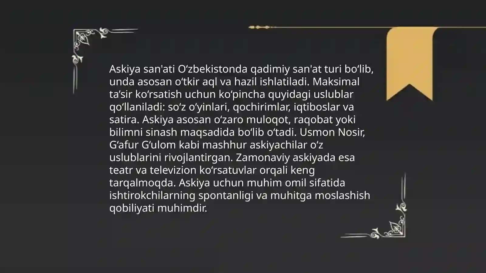Latifa lof va askiya janri 4