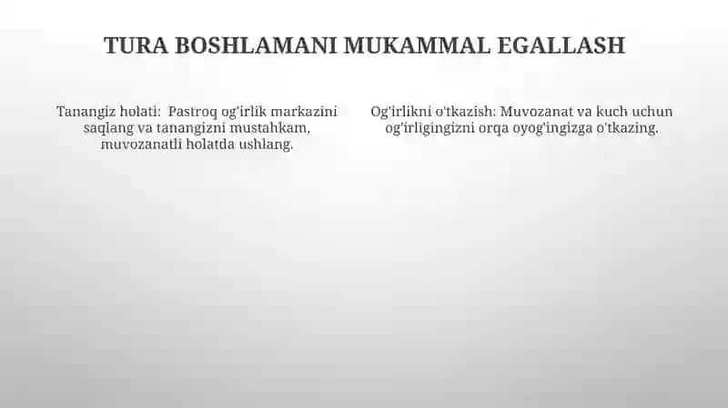 Startdan chiqish texnikasi 4