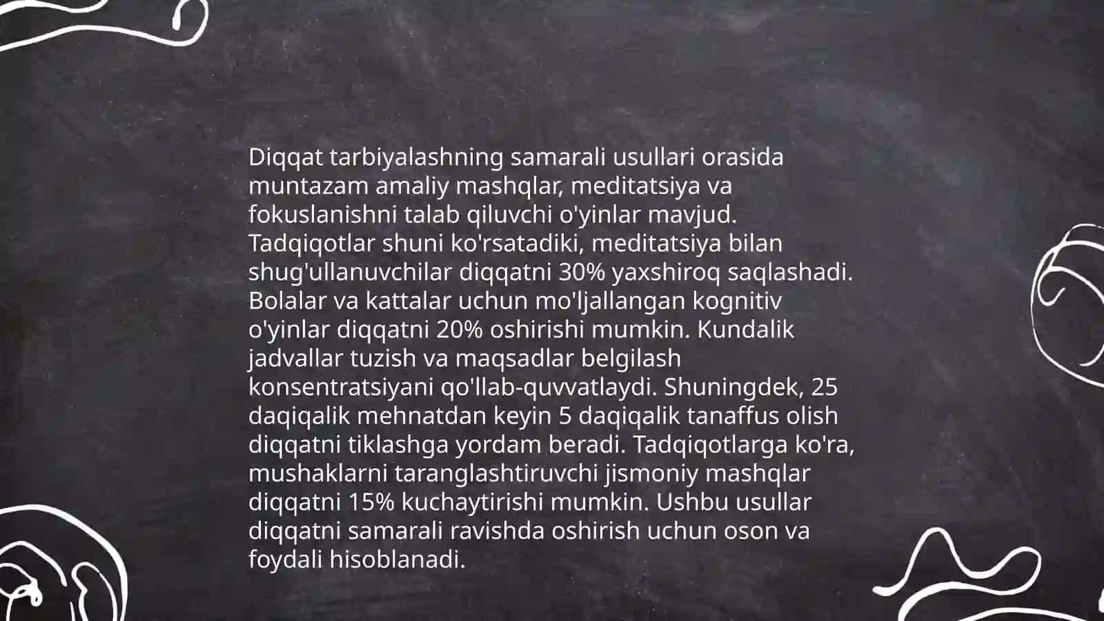 Diqqatning koʻchish xususiyatini tekshirish 4