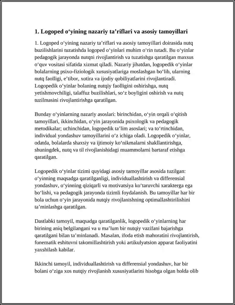 Logopedika Mo‘jarolangan O‘yinlar 4