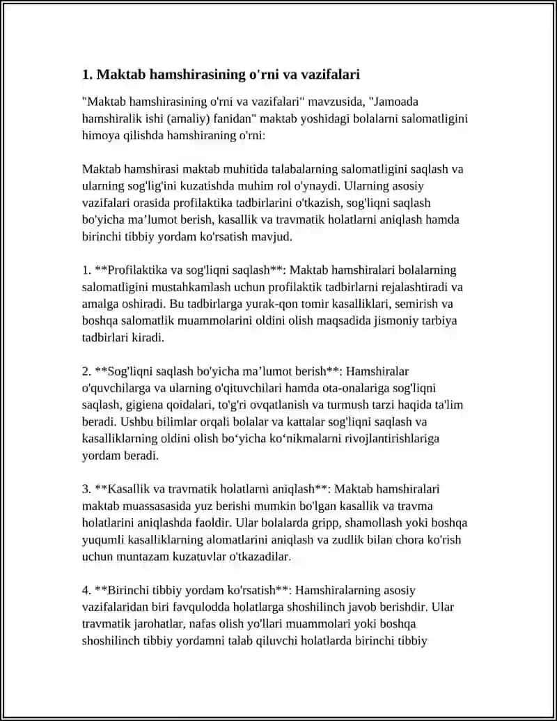 JAMOADA HAMSHIRALIK ISHI (AMALIY) FANIDAN 4