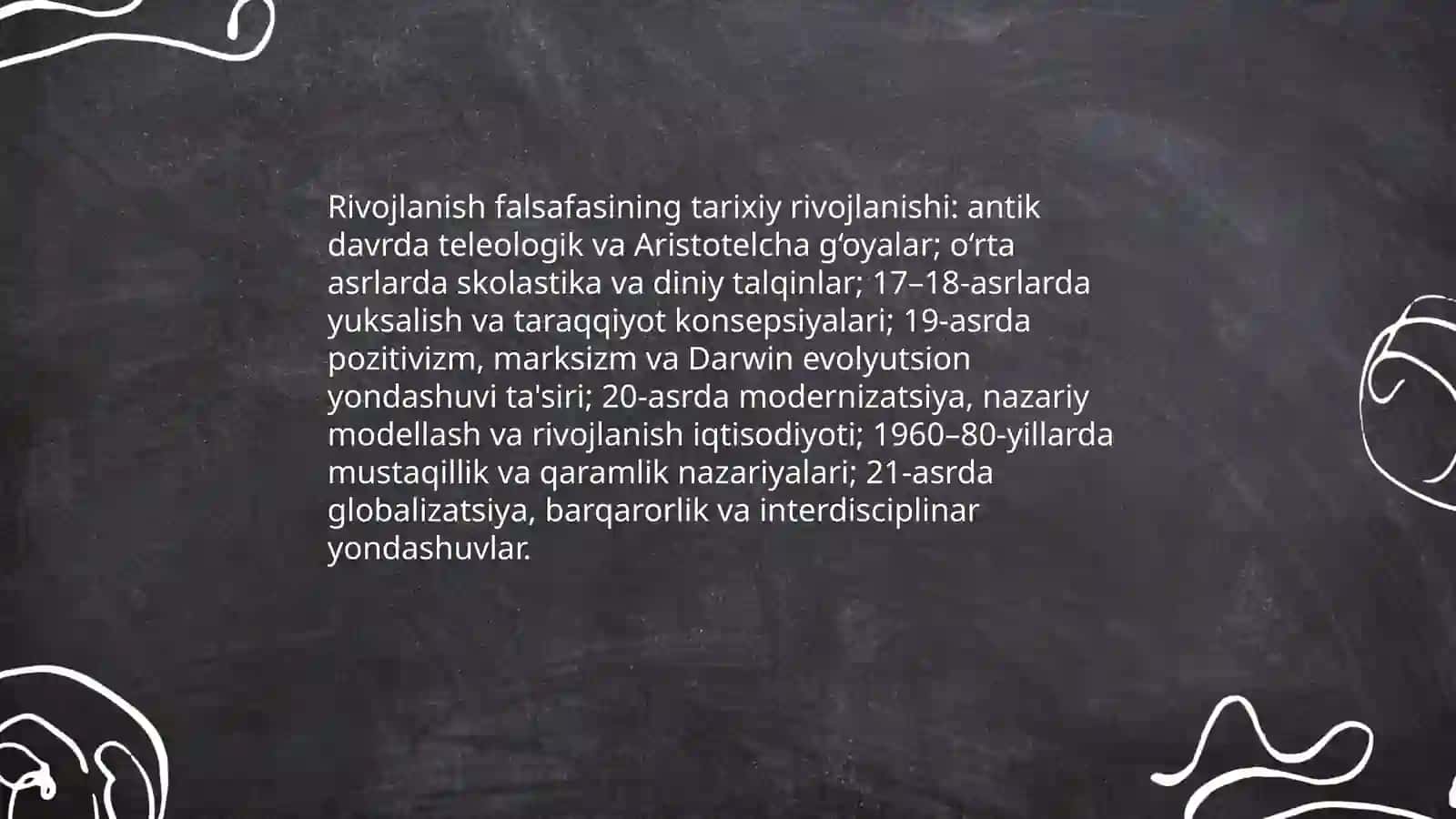 Rivojlanish falsafasi 4