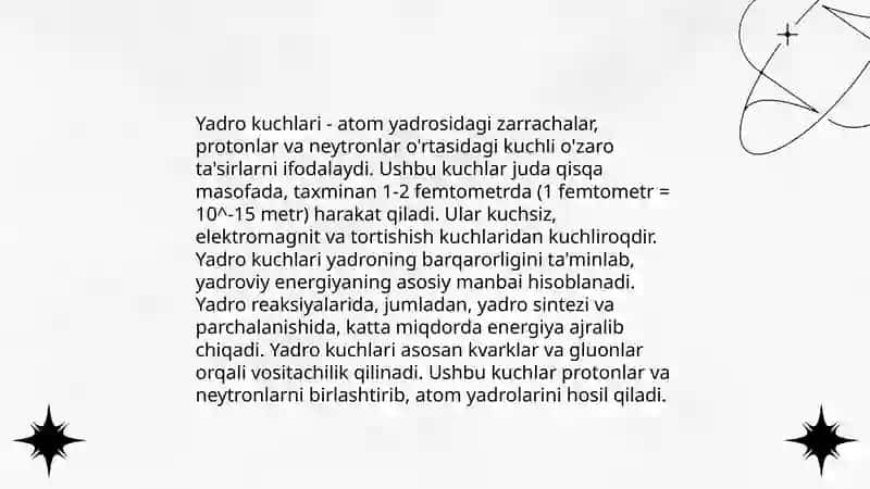 Atom yadrolarining barqarorlik va beqarorlik sabablari 4