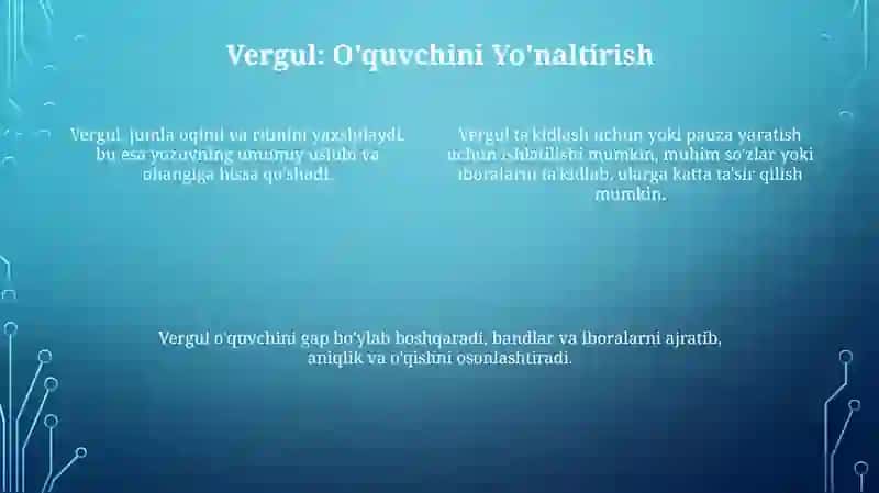 Tinish belgilarining uslubiy vazifasi 4