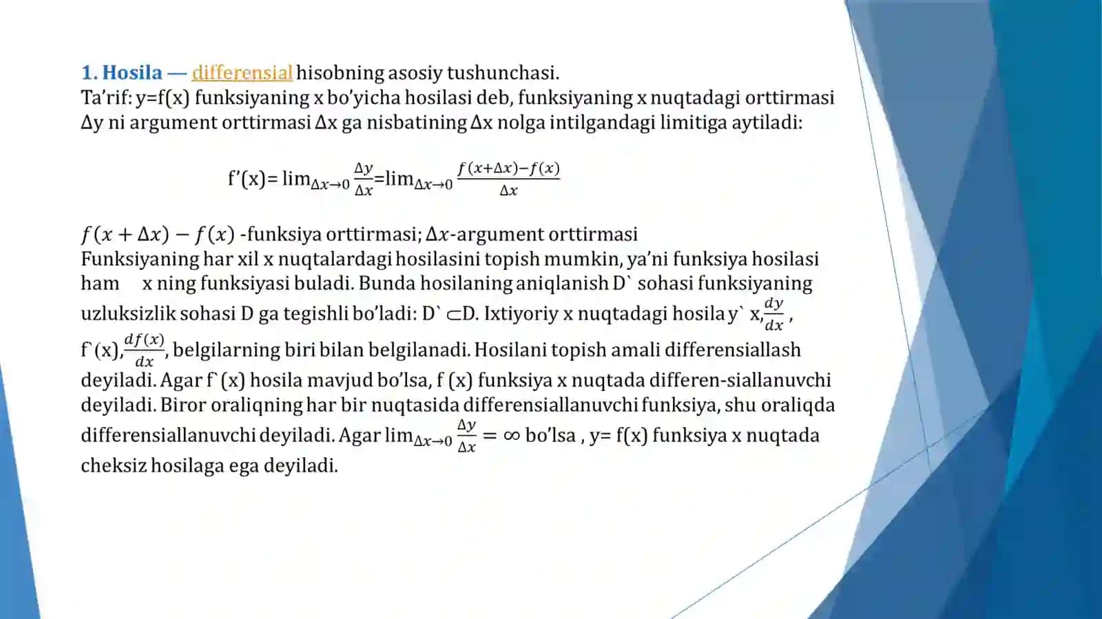 Faridaning Matematika Analizi Taqdimoti 4