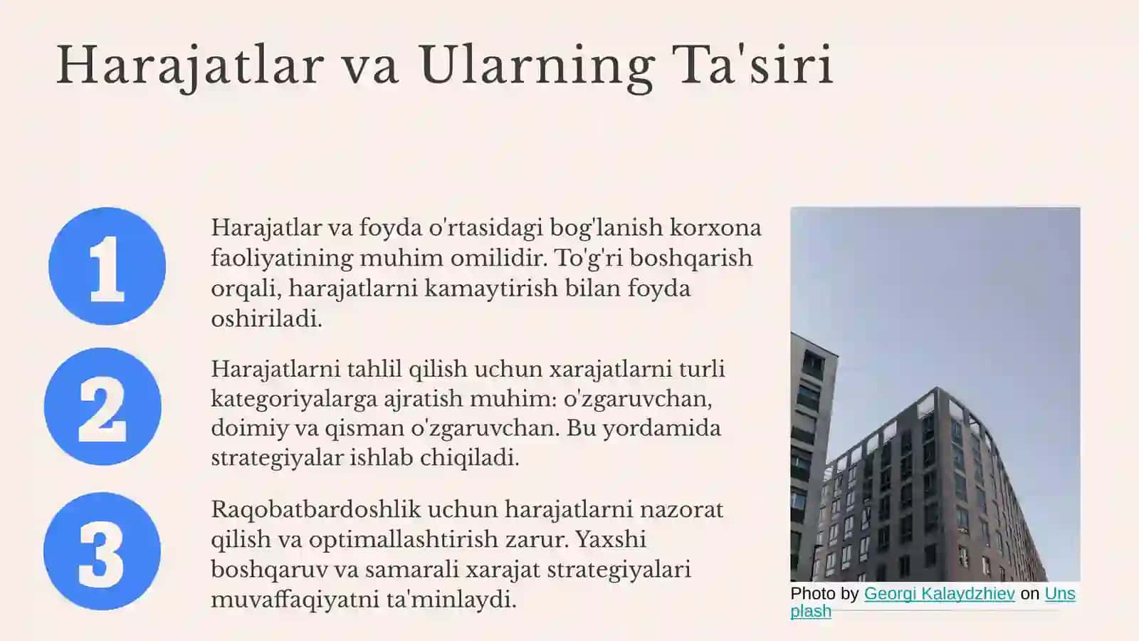 Korxona Harajatlari 4