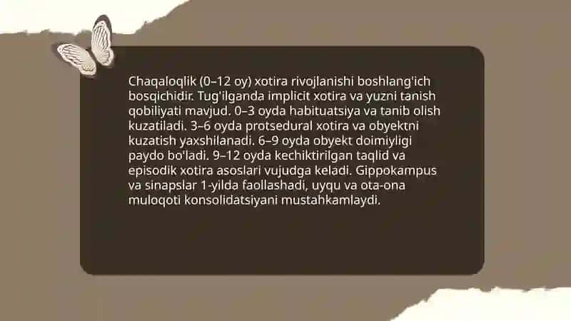 Xotira va uning rivojlanish bosqichlari 4
