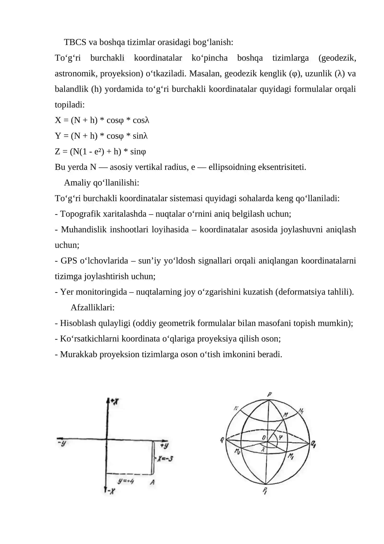 Yer yuzasini sfera va tekislikda tasvirlanishi 4