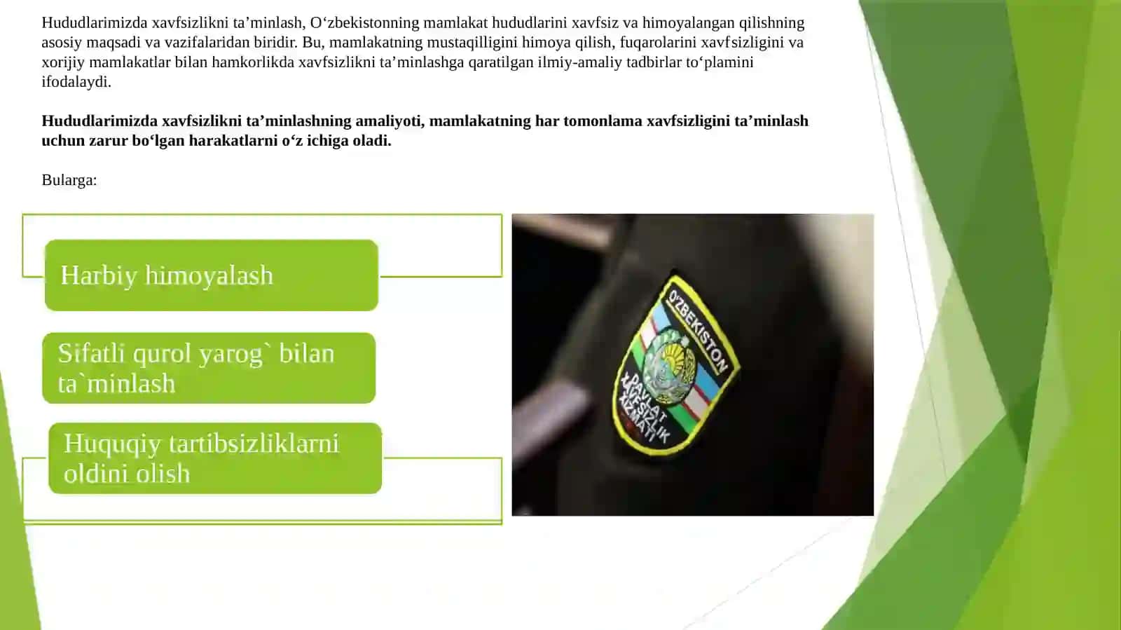 O`zbekistonning xavfsiz hudud sifatida e`tirof etilishi 4