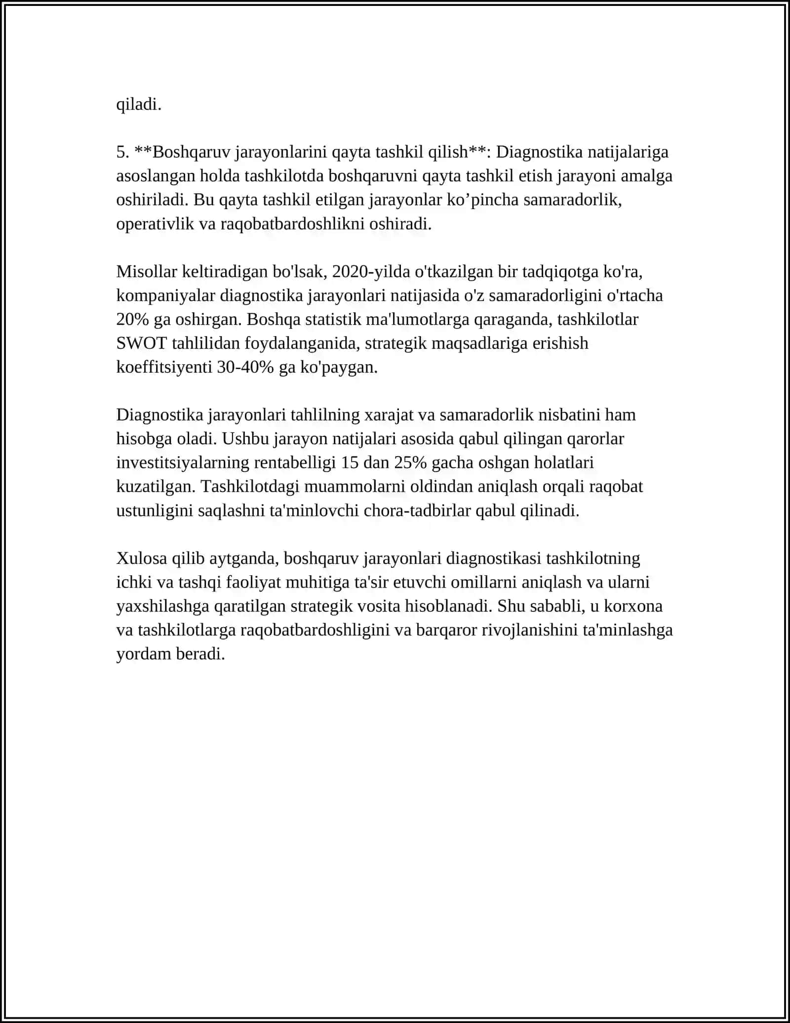 BOSHQARUV DIAGNOSTIKASI.KASBIY SARALASH 4