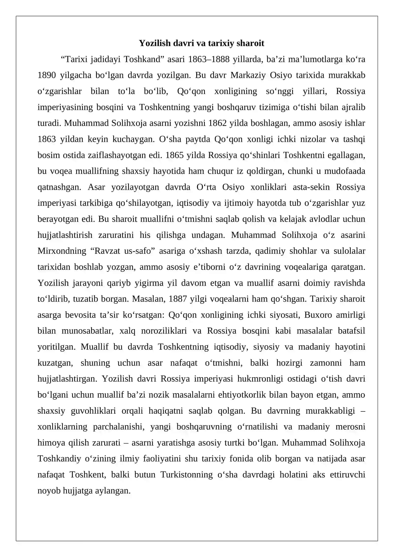 Tarixi jadidayi Toshkand matnshunoslik qoidalari 4