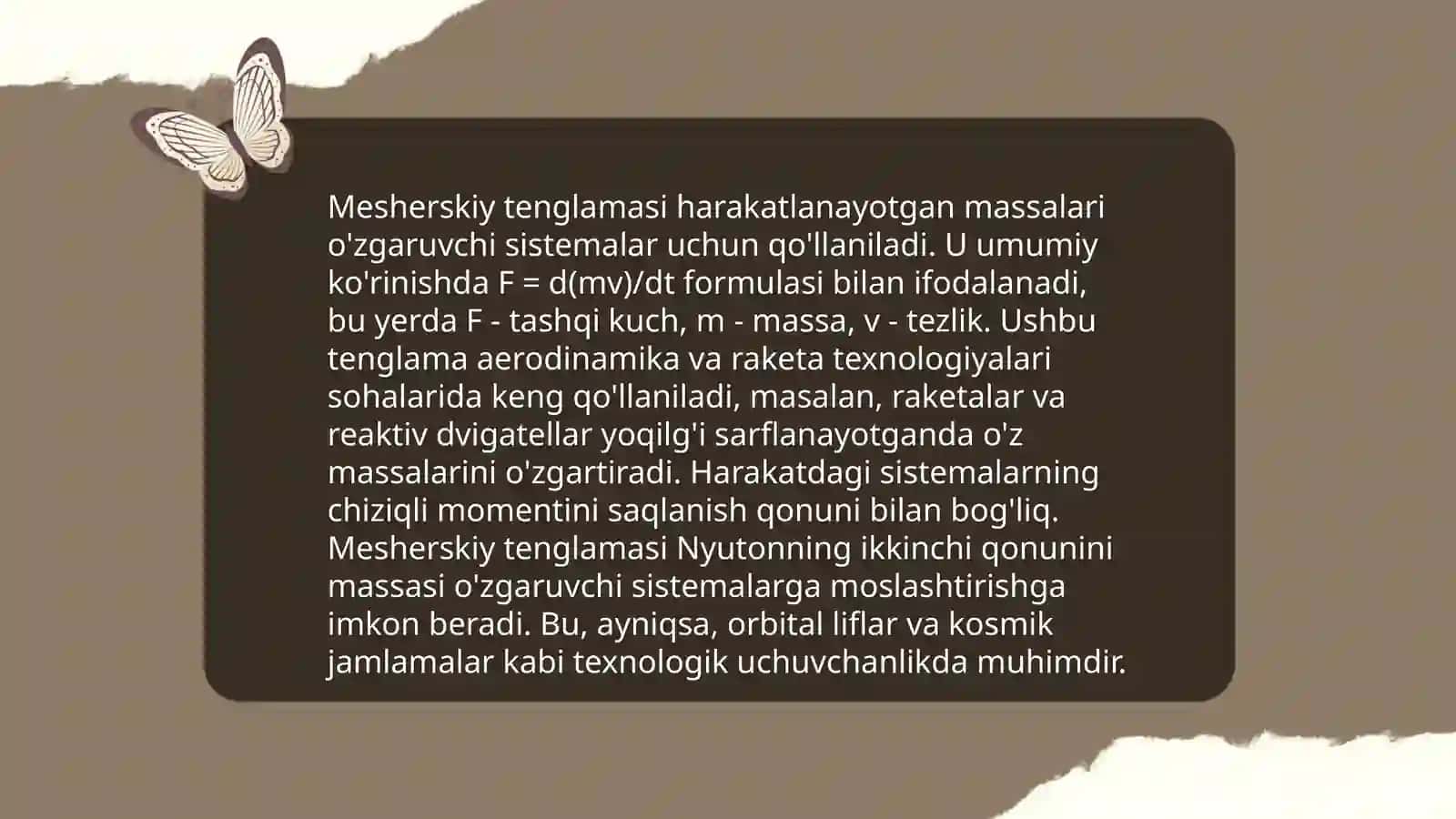Mesherskiy tenglamasi 4