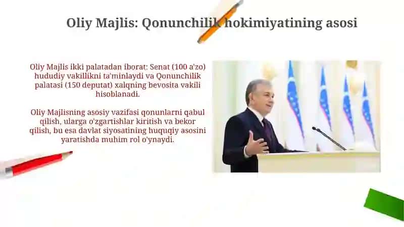 O'zbekiston Konstitutsiyasida davlat hokimiyati 4