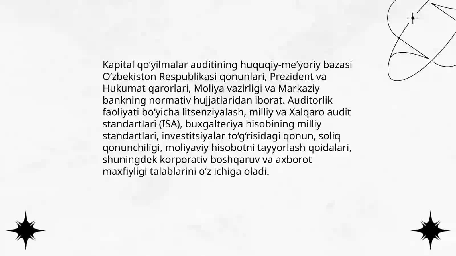 Kapital qoʻyilmalar auditi 4