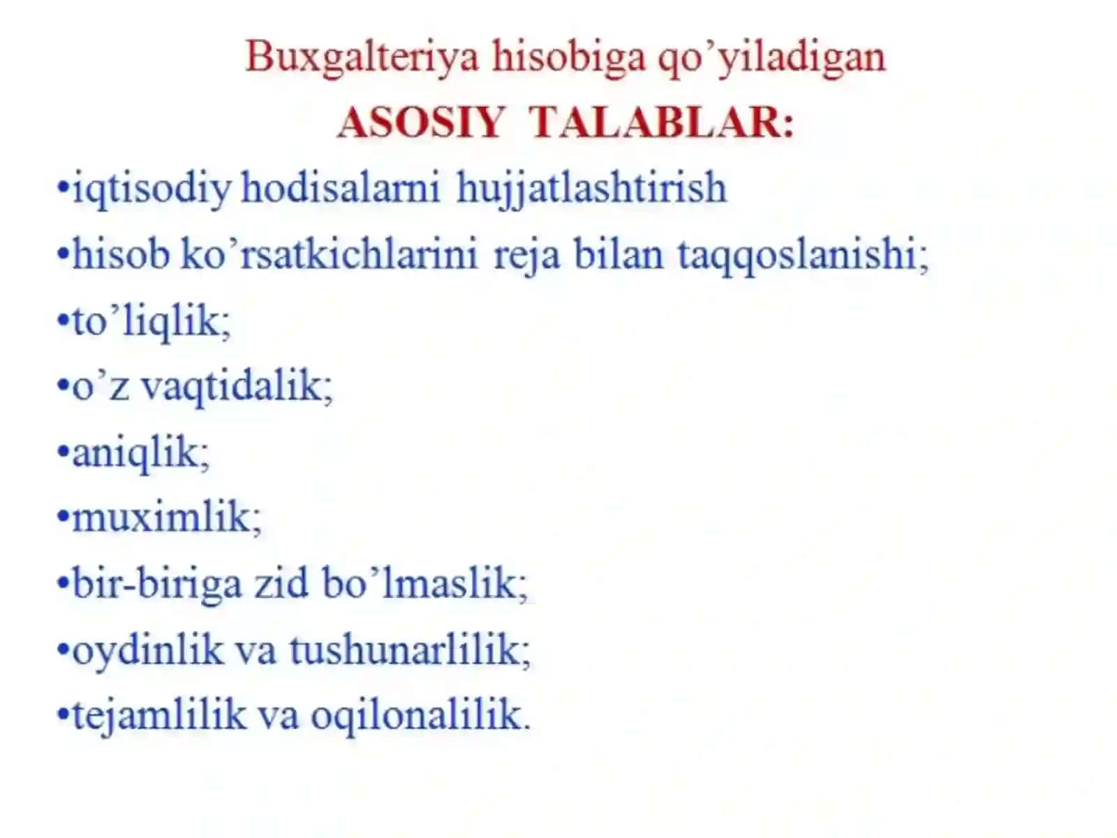 Buxgalteriyahisobining meyoriy huquqiy asoslari 4