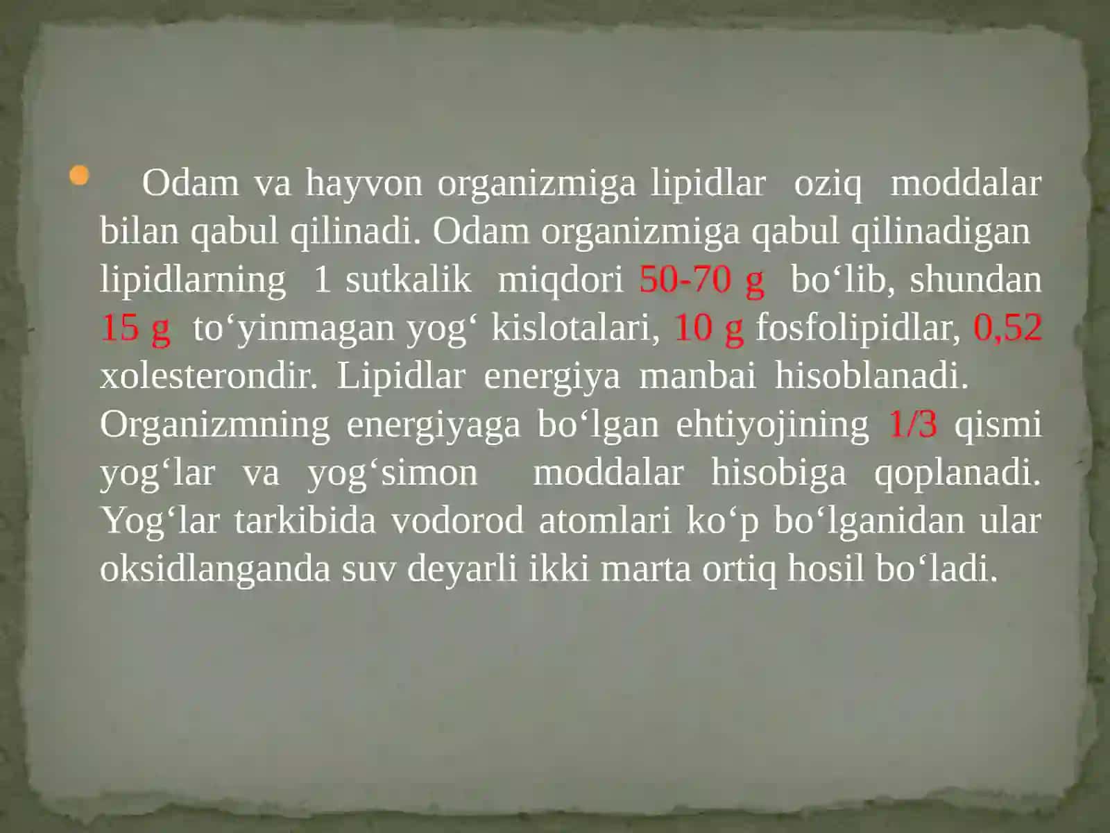 Lipidlar almashinuvi 4