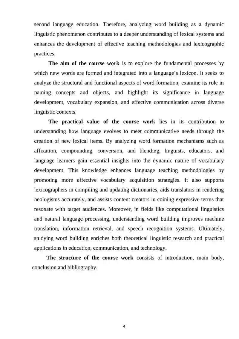 Word building: the role and role of word building in lexical naming 4