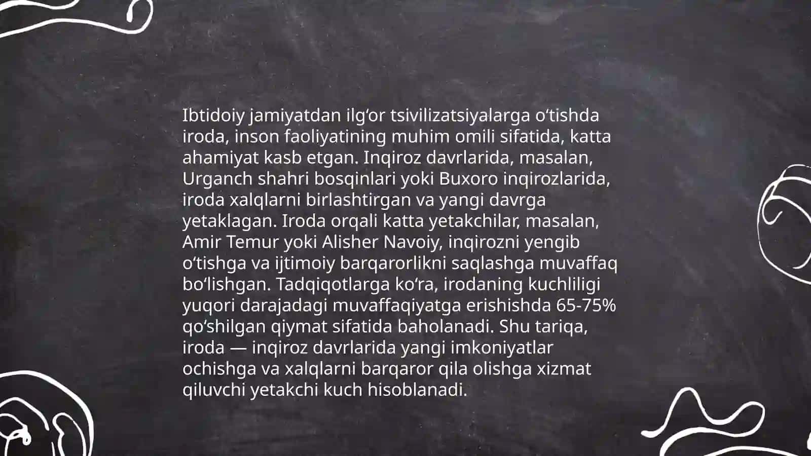 Murakkab sharoitda irodaning namoyon bo'lishi 4