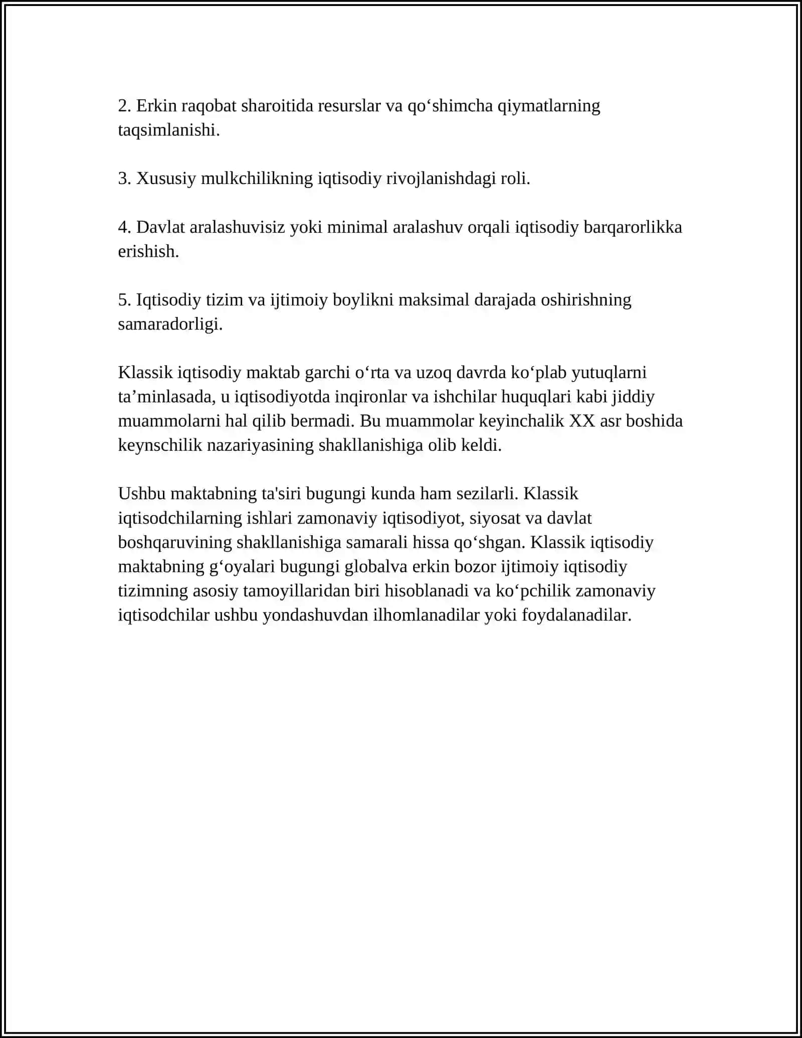 DAVID RIKARDONING KLASSIK IQTISODIY MAKTABI 4