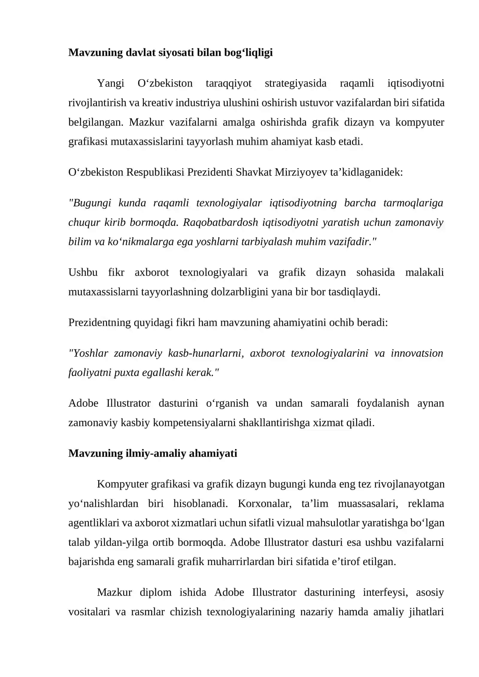 Adobe illustrator dasturi interfeysida rasmlar chizish 4