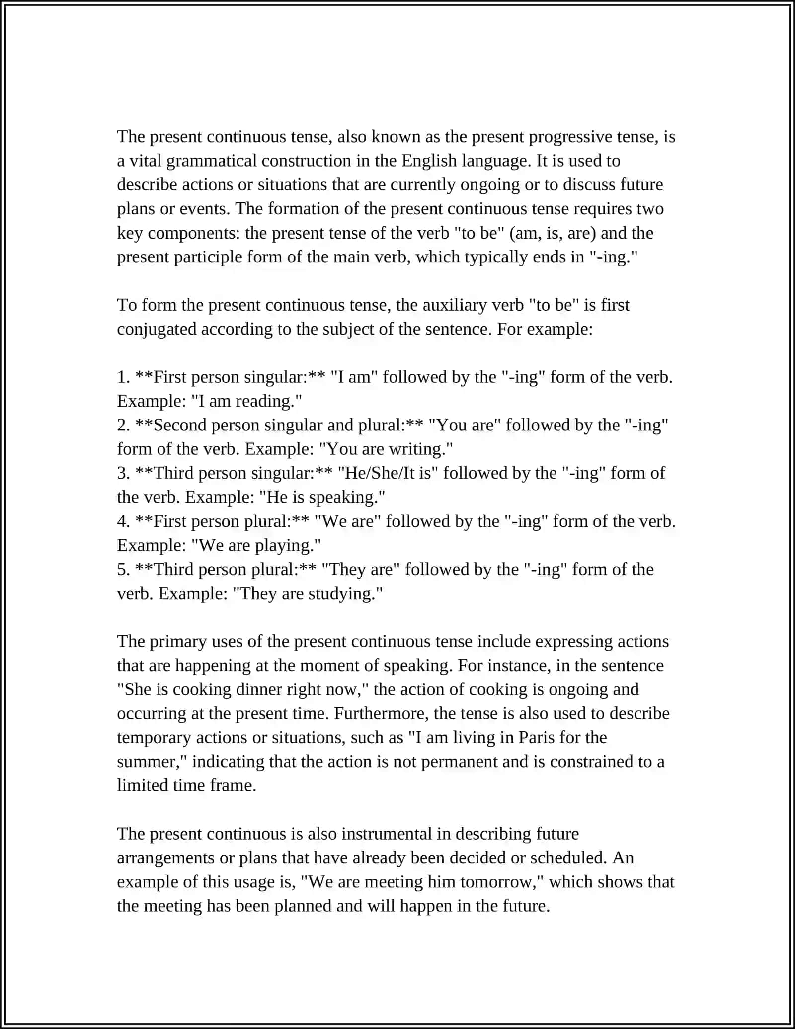 THE MOST COMMONLY USED TENSES IN ENGLISH 4