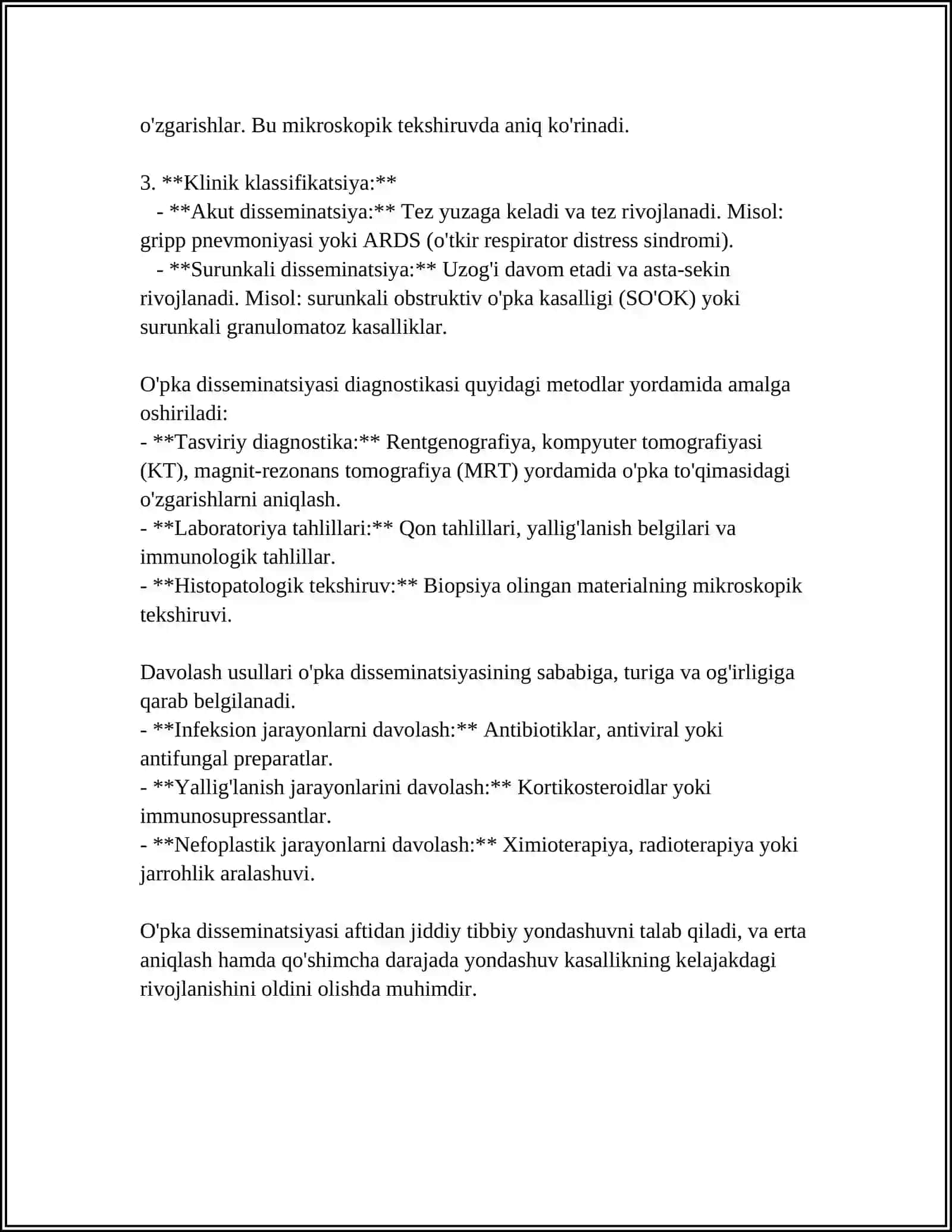 O'PKA DISSEMINATSIYASINI QIYOSIY TASHHISLASH 4