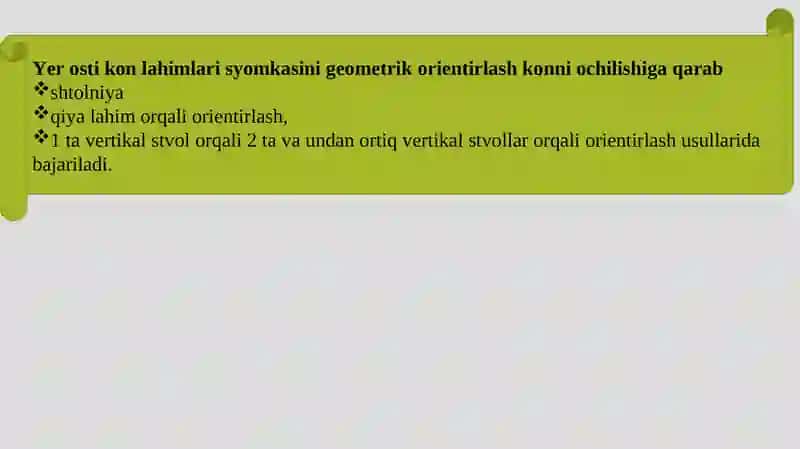 Yer osti kon lahimlarini orientirlash 4