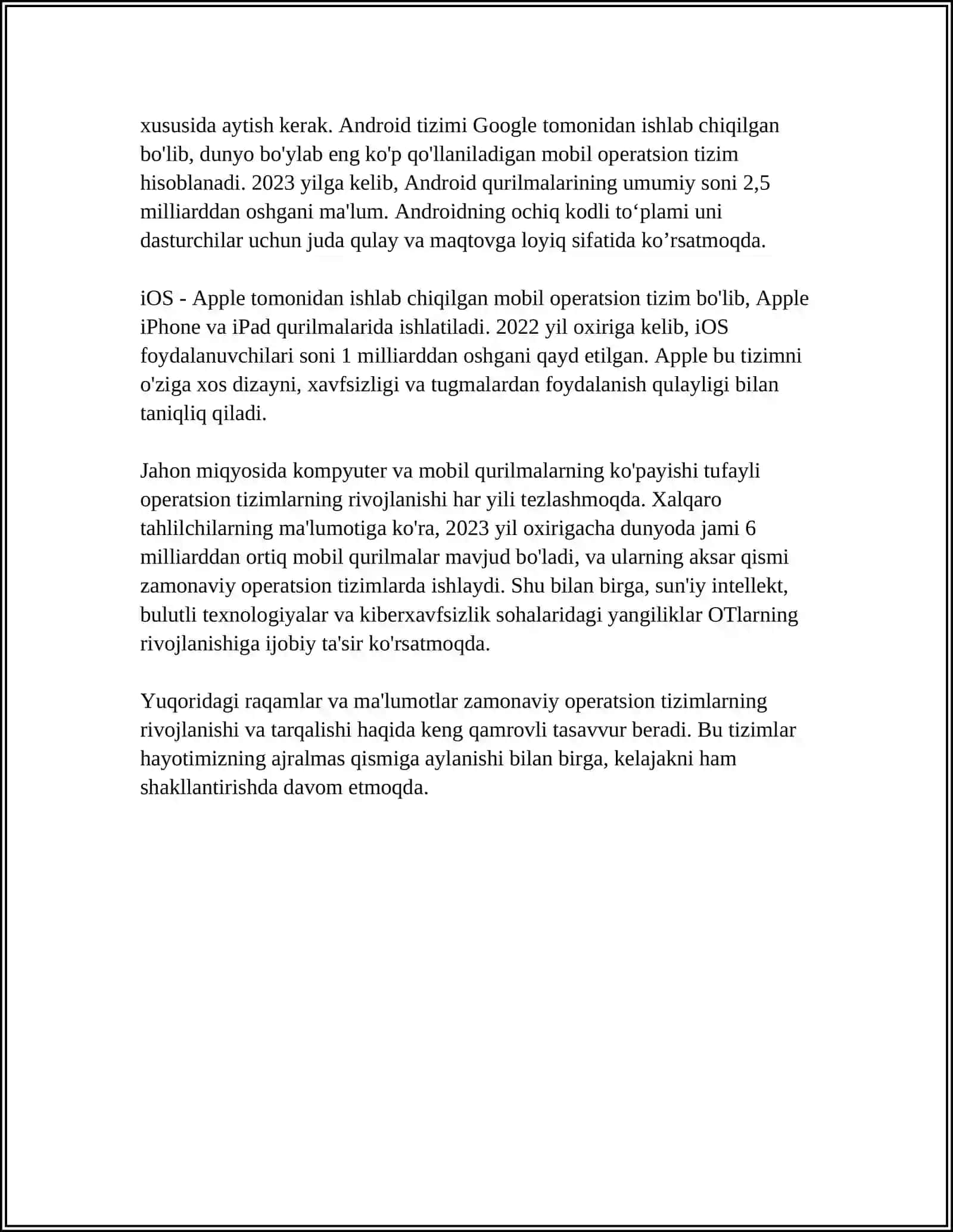 Zamonaviy operatsion qurilmalar tahlili 4