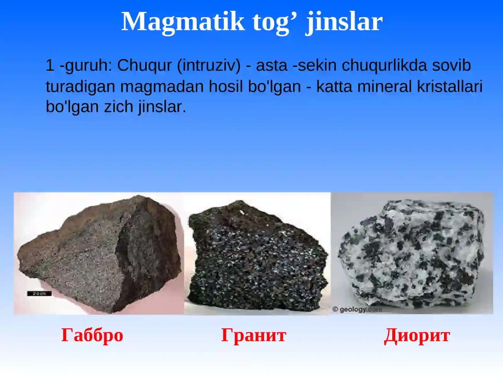 Tog' jinslari va minerallar 4