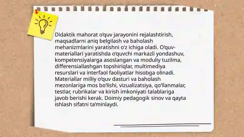 Pedagogik-metodik kompetentliklarni rivojlantirish 4