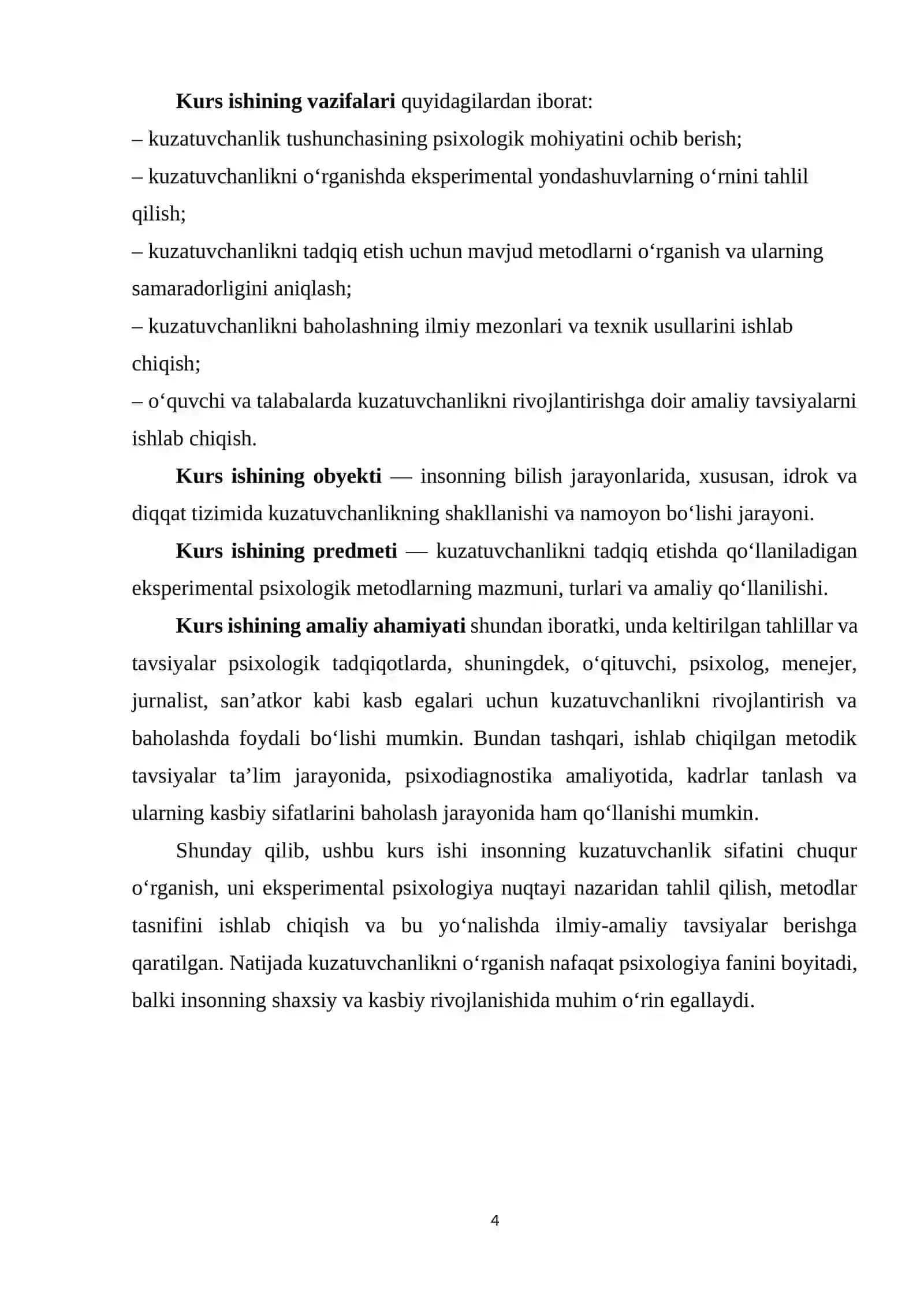 KUZATUVCHANLIKNI TADQIQ ETISH METODLAR TASNIFI 4