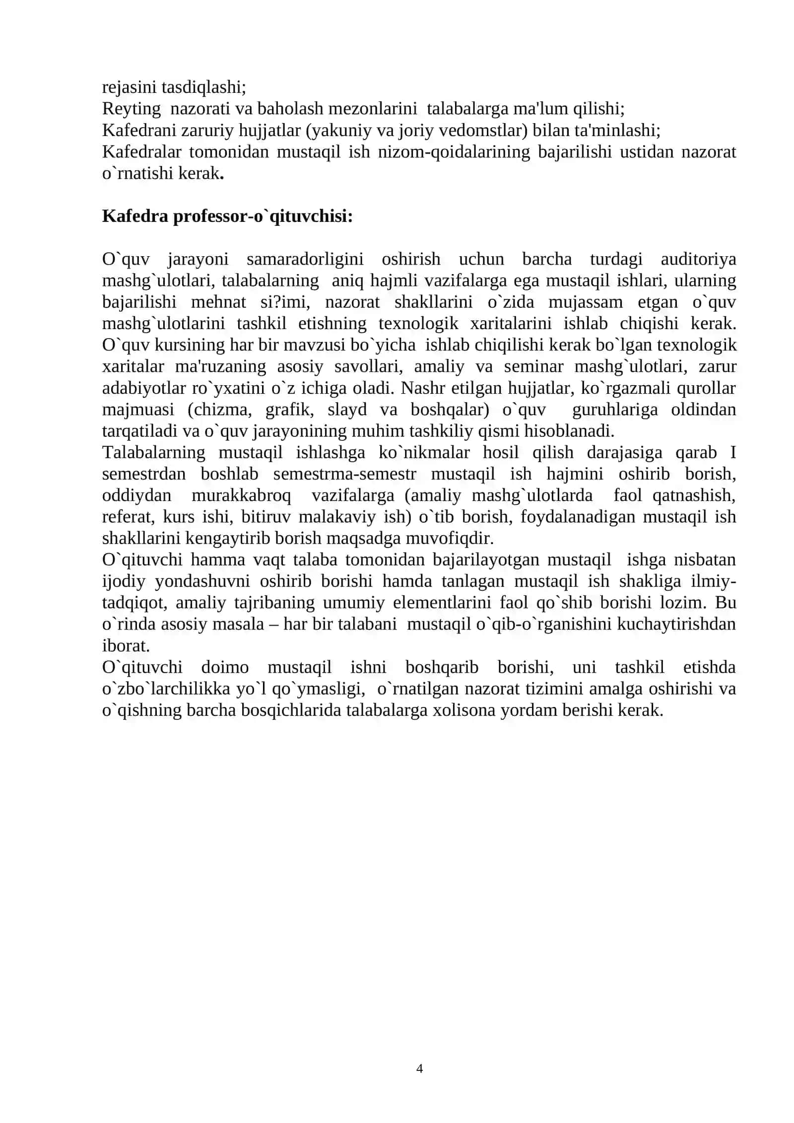 Talabalar mustaqil ishini tashkil etish 4