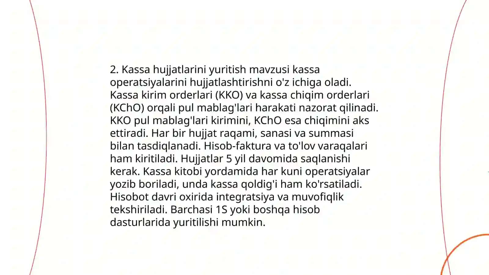 Kassa muomalalari hisobi 4