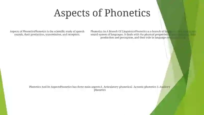 Phonetics 4