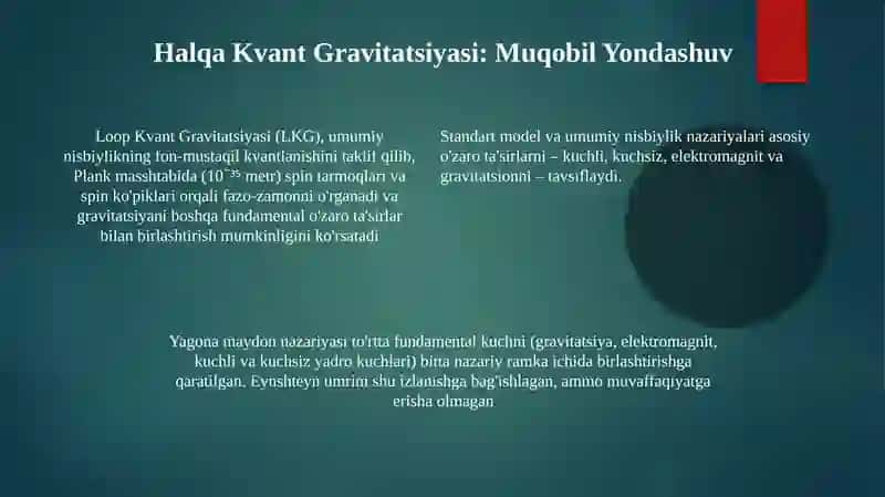 Yagona Maydon Nazariyasi 4
