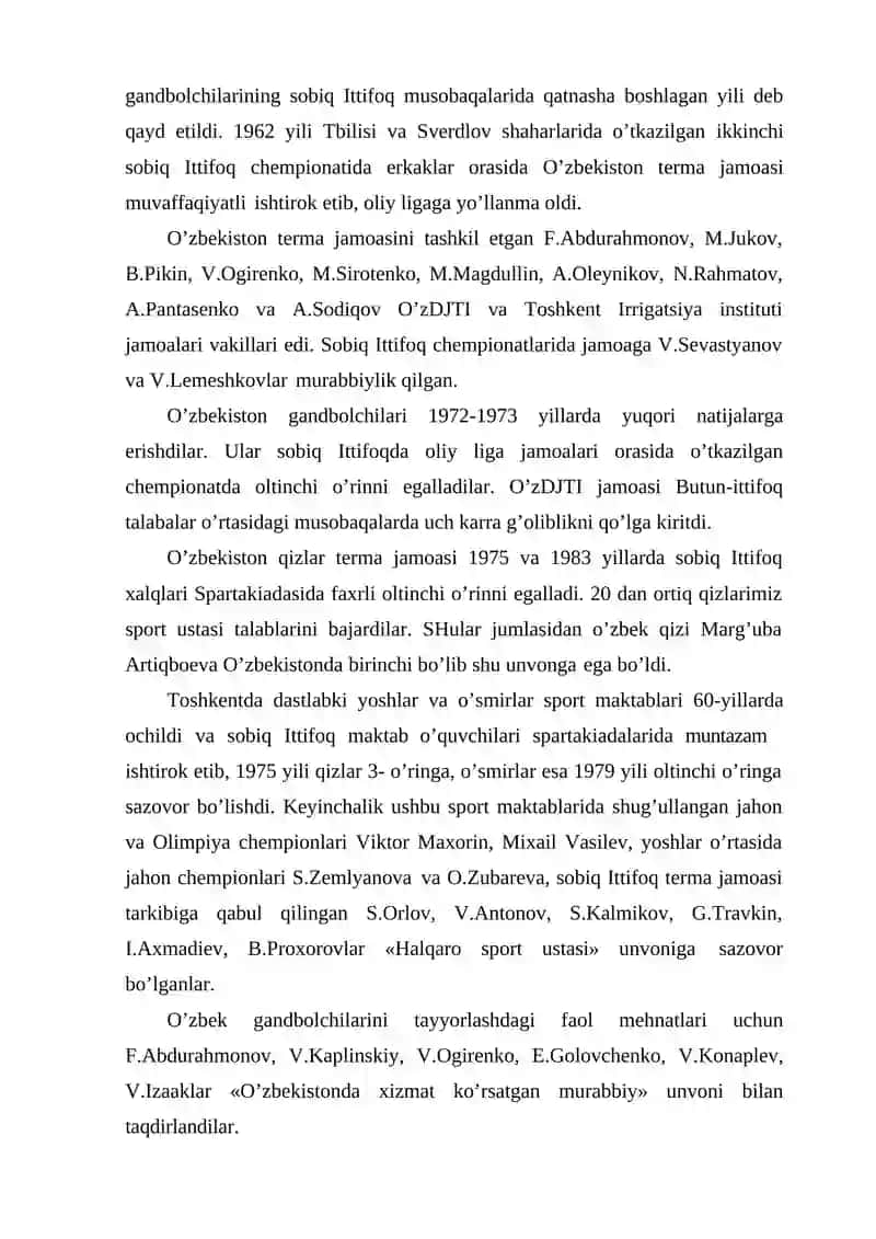 Gandbol o'yinining texnikasi 4