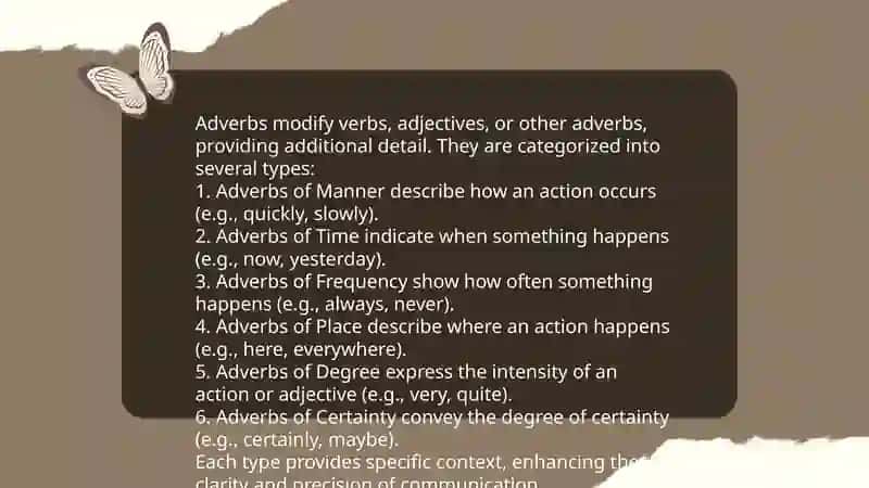 Adverbs and adverbial groups 4