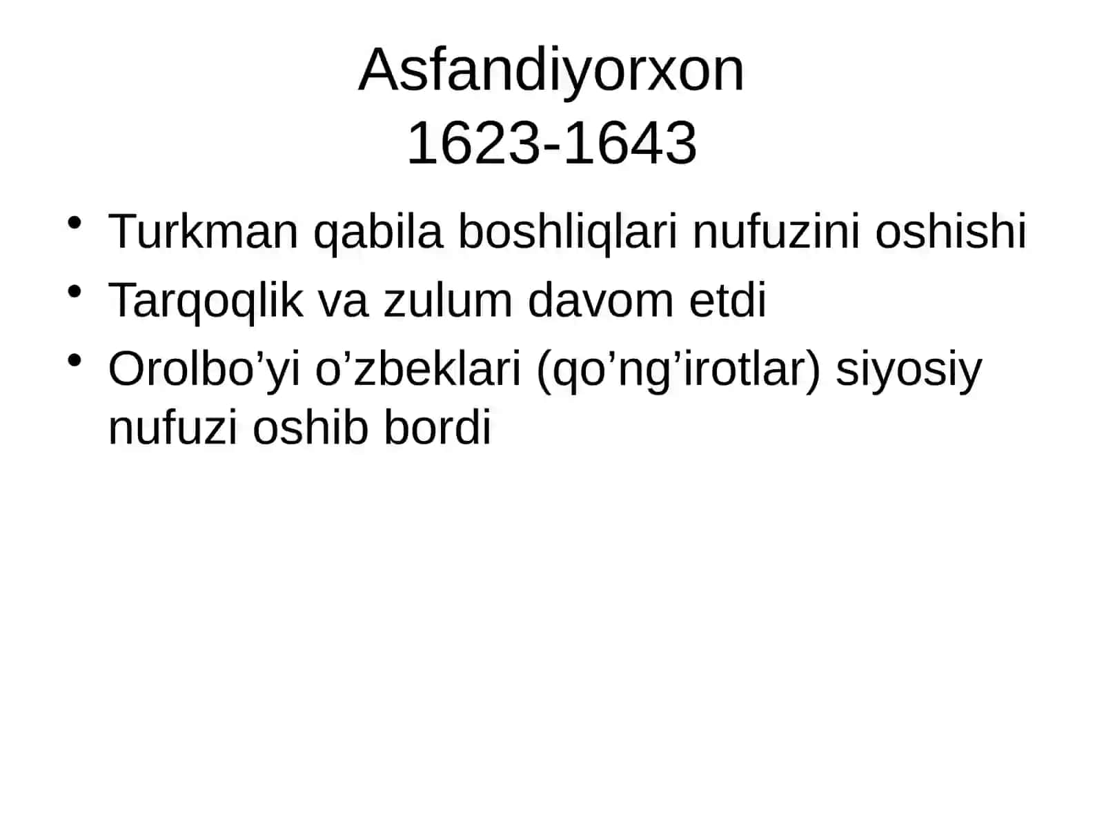 XVII asr boshlaridagi siyosiy holat 4