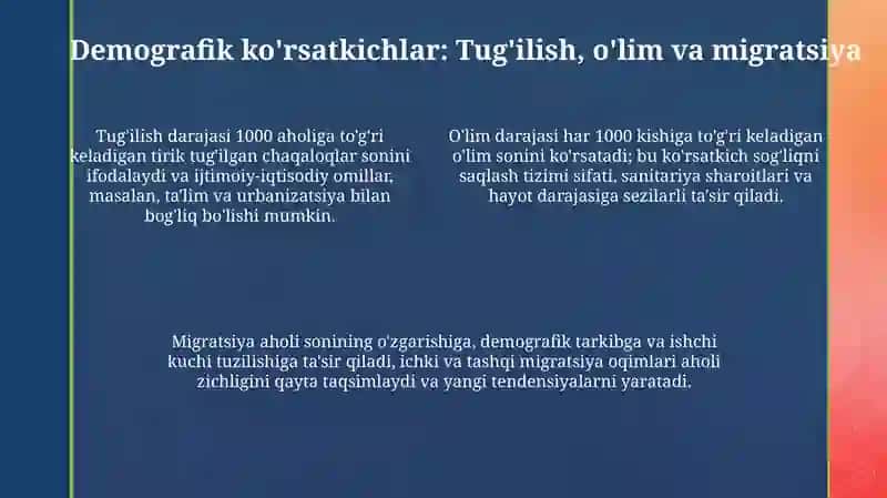 Populyatsiyaning asosiy belgilari va xususiyatlari 4
